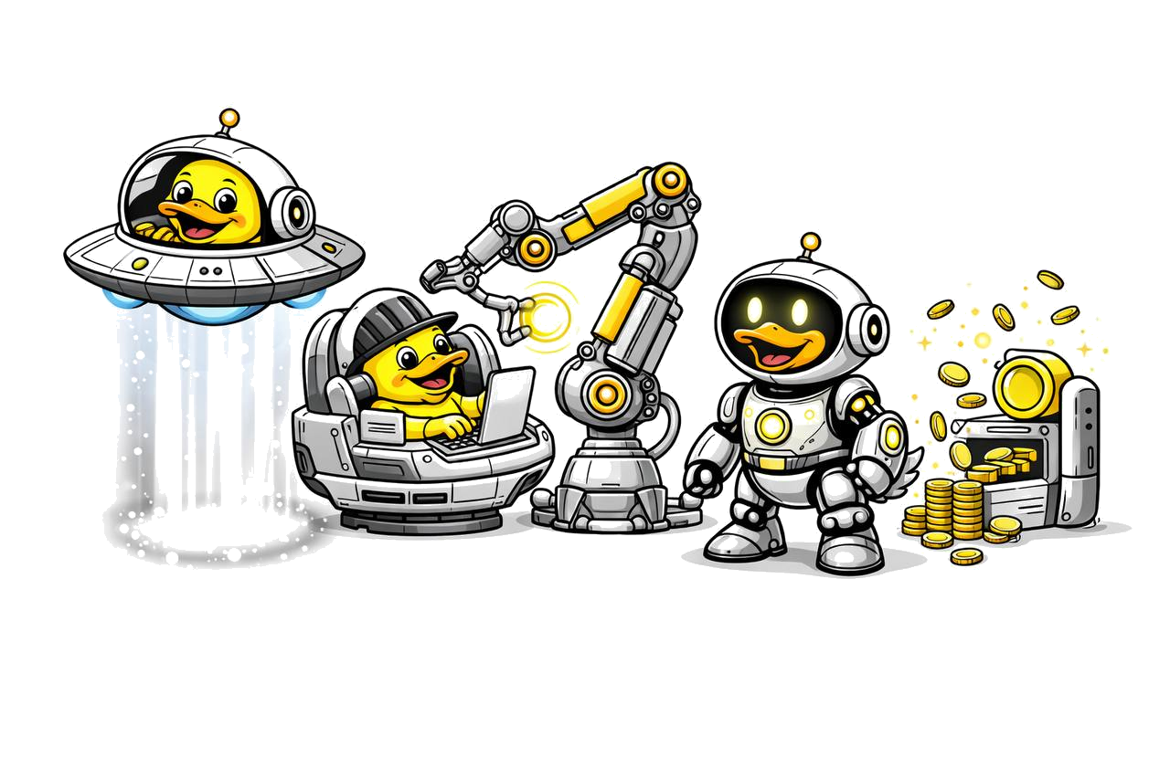 Space Duck agents in the Pond