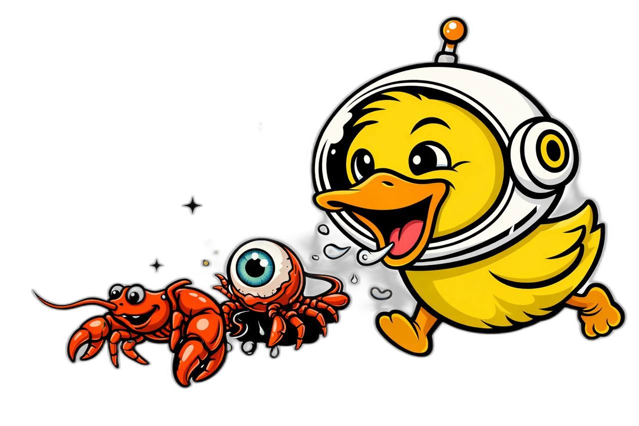 Space Duck mascot
